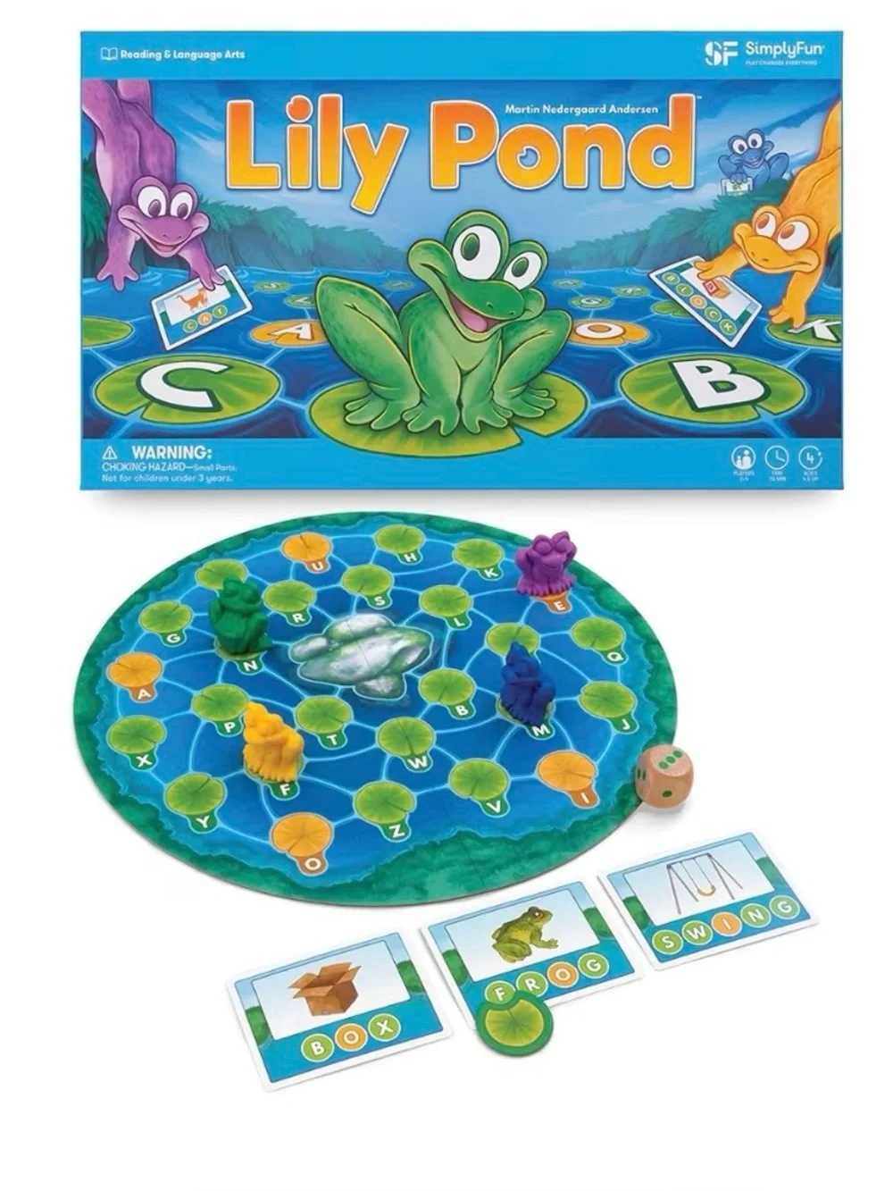 SimplyFun NWT Lily Pond Factory Sealed Educational Literacy Board Game Ages 4+